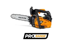 Feider FELPRO25 Top-Handle Petrol Arborist's Chainsaw - 25cm Guide Bar, 25.4cc Engine, Lightweight, Anti-Vibration