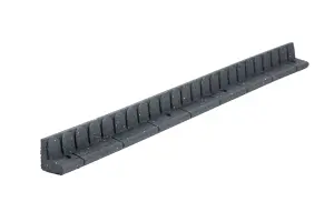 120pcs Grey Mower Edge Lawn Edging Rubber Garden Border - Half Pallet