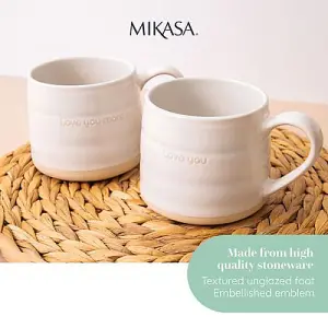 Mikasa Farmhouse Love Set of 2 380ml Mugs