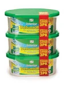 4 x 3pk Interior Dehumidifiers Damp Moisture Trap Absorber Crystals Home Caravan Boat