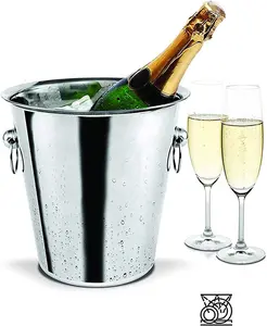 Buckingham Stainless Steel Champagne / Wine Bottle  Bucket 4.8 Litre / 21.5 cm , mirror finish