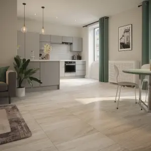 Johnson Tiles Orkney Grey Matt Stone effect Ceramic Indoor Wall & floor Tile Sample