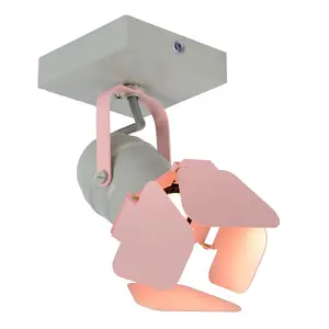 Lucide Picto Modern Ceiling Spotlight Children - 1xGU10 - Pink