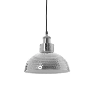 Interiors by Premier New Foundry Hammered Effect Pendant Light