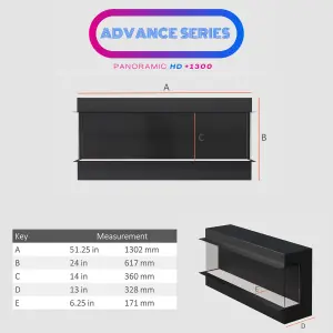 Advance Series 1300 Media Wall Fire