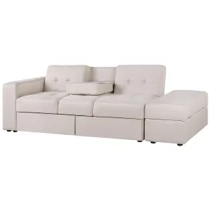 Beliani Modern Sofa Bed FALSTER Beige