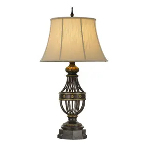 Elstead Augustine 1 Light Table Lamp Antique Brown, E27