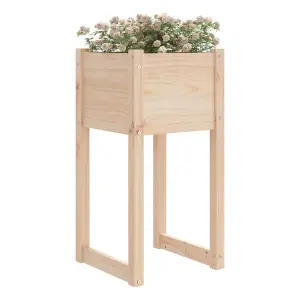 Berkfield Planters 2 pcs 40x40x81 cm Solid Wood Pine