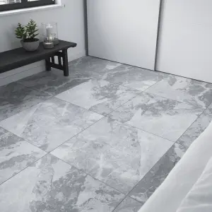 Kale Anson Light grey Matt Marble effect Porcelain Wall & floor Tile Sample