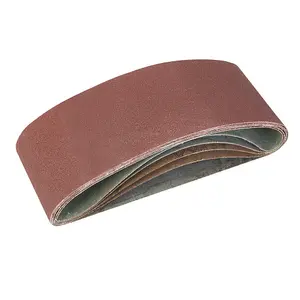 5 PACK 75mm x 457mm Sanding Belts 40 60 80 120 Grit Aluminium Oxide Cloth Backed