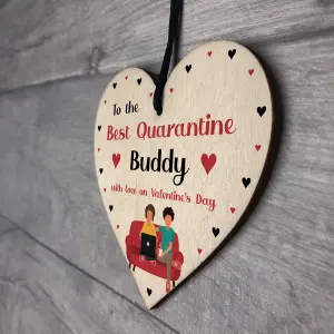 Quarantine Lockdown Funny Valentines Day Gift For Boyfriend Girlfriend Him Her