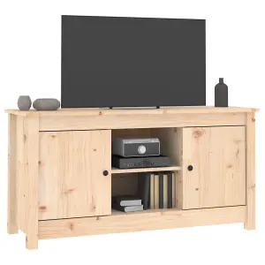 Berkfield TV Cabinet 103x36.5x52 cm Solid Wood Pine