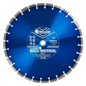 Trojan Platinum Multi-Material Diamond Blade 400mm/16" x 20