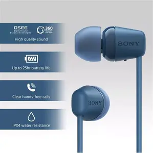 Sony WI-C100 Bluetooth Wireless In-Ear Headphones With Mic/Remote