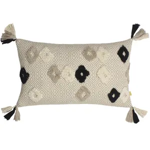 Geometric Rectangular Throw Pillow Cover Natural