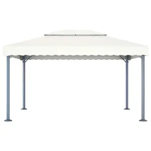 Berkfield Gazebo 400x300 cm Cream Aluminium