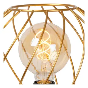 Lucide Danza Classic Table Lamp 25cm - 1xE27 - Matt Gold, Brass