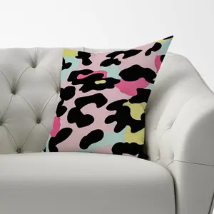 Colourful Leopard Print Cushions 60cm x 60cm