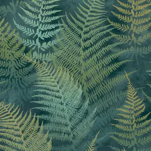 Clarissa Hulse Woodland Fern Emerald Smooth Wallpaper