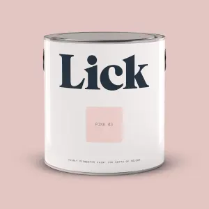 Lick Pink 03 Eggshell Emulsion paint, 2.5L