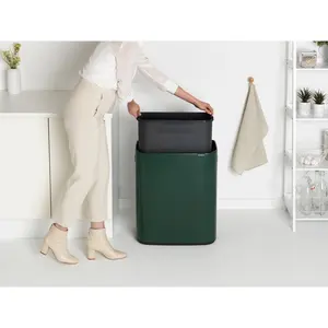 Bo Touch Bin, 60 litre, with 1 inner Plastic Bucket Pine Green