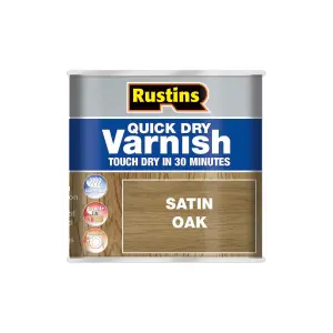 Rustins Quick Dry Varnish - Oak 250ml