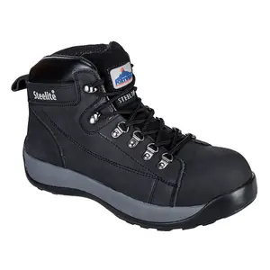 Portwest Steelite Mid Cut Nubuck Safety Boot Black