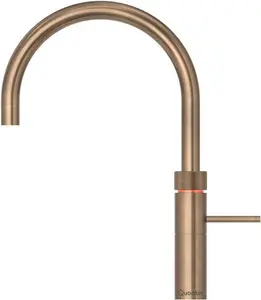 Quooker Fusion Round Brass 3-In-1 Boiling Water Tap With Tank - 3FRPTN