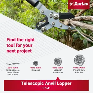 Darlac Telescopic Anvil Lopper, DP941