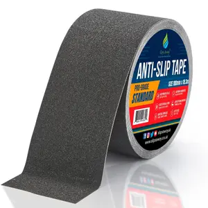 Non Slip Tape Roll Pro Standard Grade -Indoor/Outdoor Use by Slips Away - Black 100mm x 18m