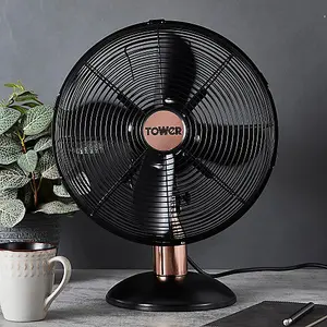 Tower T611000B Cavaletto 12 Metal Desk Fan