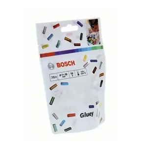 BOSCH Mix Colour Adhesive Sticks (70/Pack) (For: Bosch Gluey Pen) (2608002005)