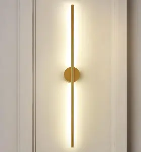 Wall Light Long Strip LED Wall Lamp Linear Sconce 17W Gold Indoor LED Up and Down 85 cm