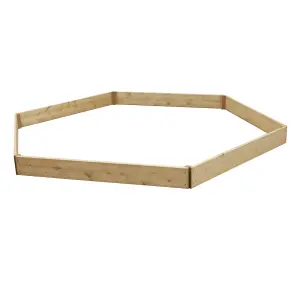 Greena Hexagonal Raised Bed 15 cm High, 120cm each side