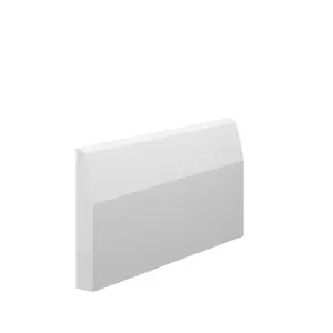 Skirting World Chamfer Round MDF Architrave - 95mm x 15mm x 3050mm, Primed