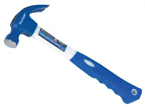 BlueSpot 20oz Claw Hammer Fibreglass Rubber Grip Handel Hardened Steel Head