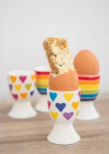 KitchenCraft 4-Piece Novelty Ceramic Egg Cup Set