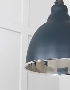 Smooth Nickel Brindley Pendant in Soot