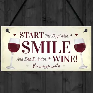 Funny Wine Gift Hanging Kitchen Bar Plaque Wine Lover Gift Gift For Friend