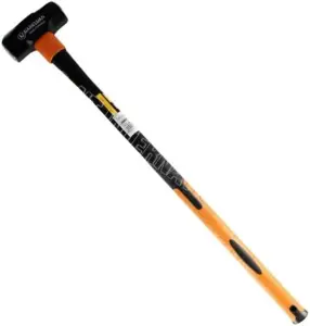 7Lb Heavy Duty Sledge Hammer Long Handle Grip With Fibreglass Rubber Shaft