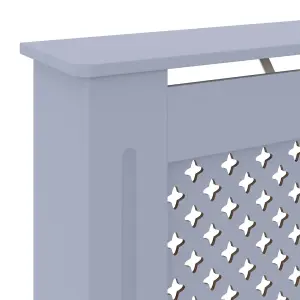 Sturdy and Durable MDF Radiator Cover Grey 78 cm