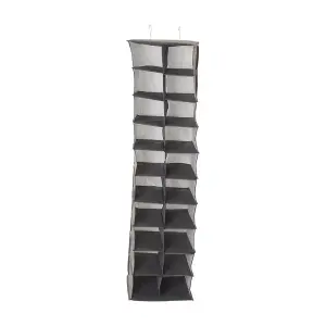 Grey 20 Compartments Non-Woven Hanging Organizer for Shoes