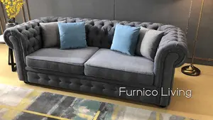 Grey Windsor Sofa Suite 3 Seater Elegant Corner Sofa for Modern Living