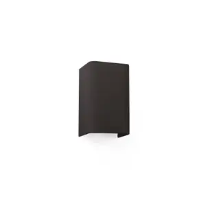 Luminosa Cotton Black Square Wall Light 200x 125x 105 1x E27