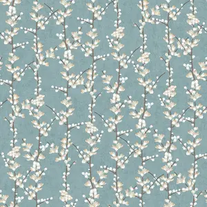 Galerie Spring Blossom Blue Wallpaper