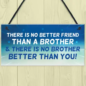 Brother Plaque Novelty Brother Gift For Birthday Christmas Friend Gift For Him Keepsake Plaque