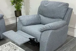 PS Global 3+2+1 Manual Reclining Phoenix Sofa (Grey)