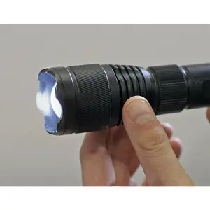 Aluminium Torch - 10W LED - Adjustable Focus - Rechargeable Battery