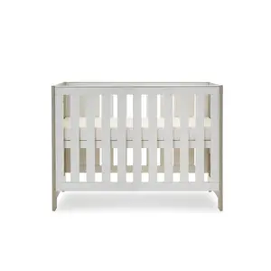 Nika Mini Cot Bed & Underdrawer Grey Wash/White