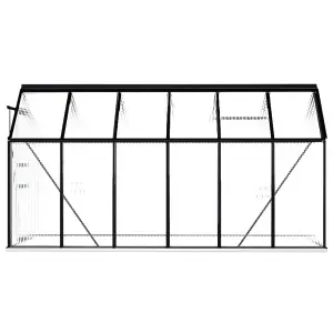 Berkfield Greenhouse with Base Frame Anthracite Aluminium 7.03 m2